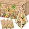 3Pcs Hawaiian Luau Tablecloth Tiki Party Tablecloths Tropical Table Cloth